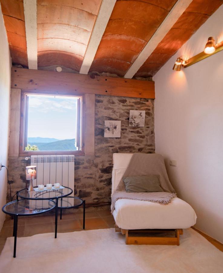 Apartamento Duplex Rural Con Chimenea Y Vistas Panoramicas Desde La Cama Sant Marti Sacalm Bagian luar foto